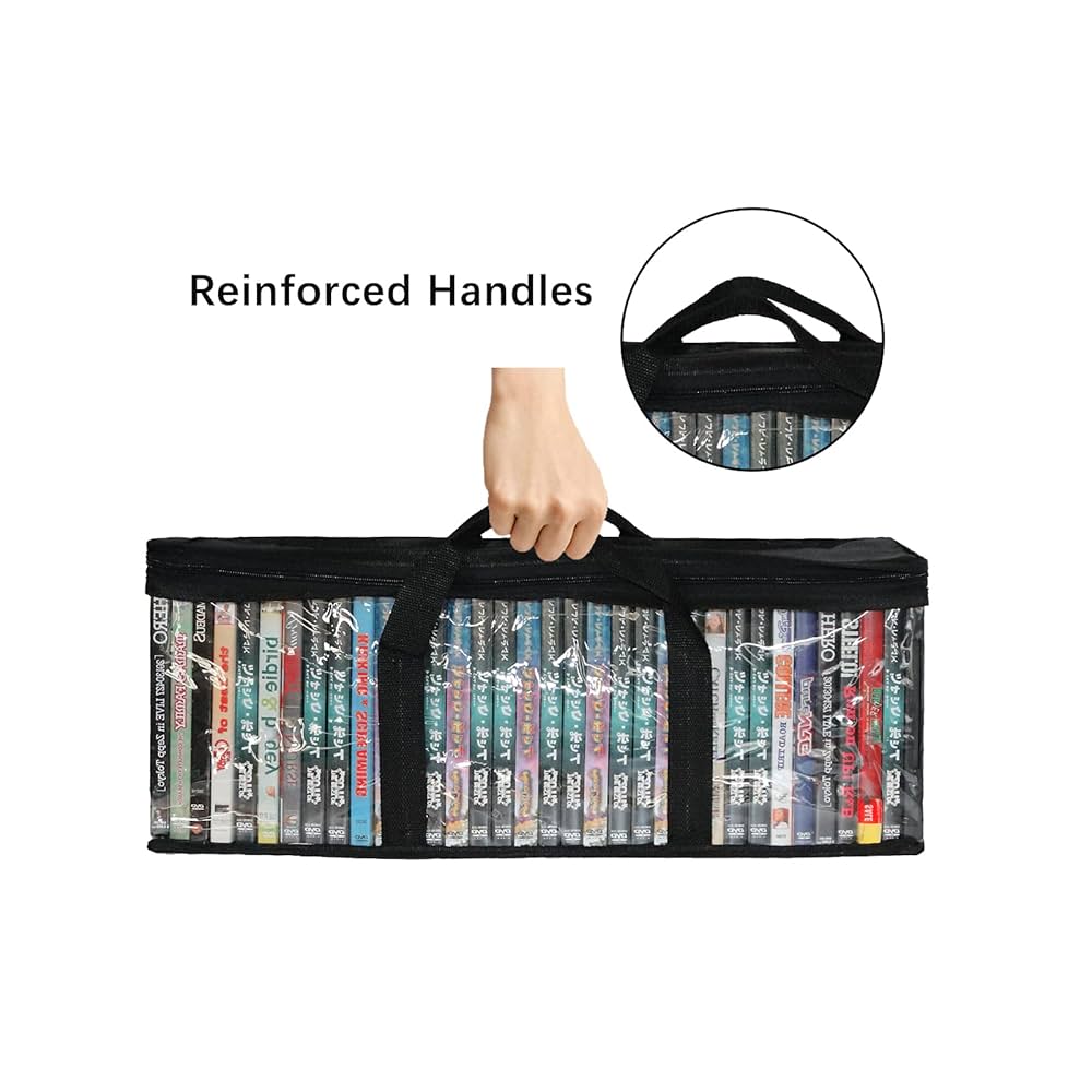 Amazon.co.jp: QTART DVD収納ケース DVD収納バッグ CD/VHS